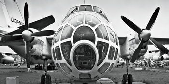 Γυάλινη τέχνη Plane - Cockpit