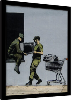Framed poster Banksy - Looters Masters