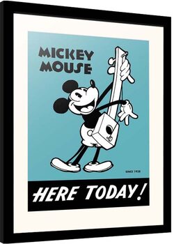 Framed poster Disney - Mickey Mouse - Here Today!