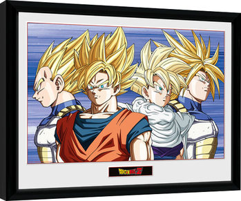 Framed poster Dragon Ball Z - Group