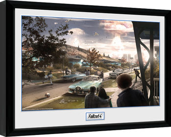 Framed poster Fallout 4 - Sanctuary Hills Panic
