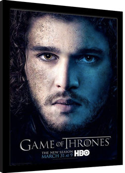 Framed poster GAME OF THRONES 3 - jon