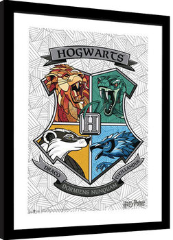 Framed poster Harry Potter - Stand Together Crest