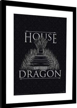 Framed poster House of the Dragon - Iron Throne