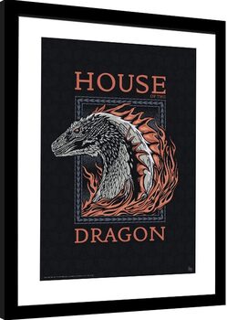 Framed poster House of the Dragon - Red Dragon