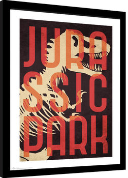 Framed poster Jurassic Park - Skeleton
