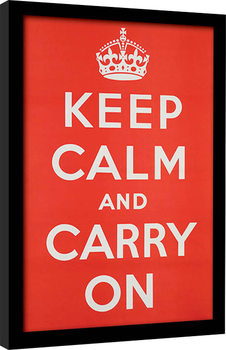 Framed poster Keep Calm and Carry On