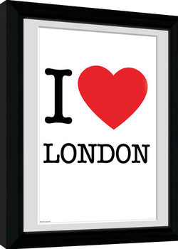 Framed poster London - I Love