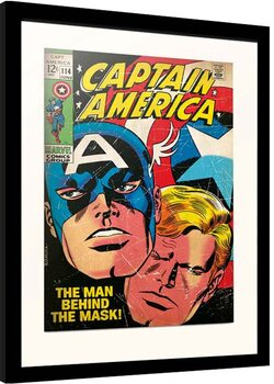 Framed poster Marvel - Captain America