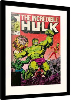 Framed poster Marvel - Hulk