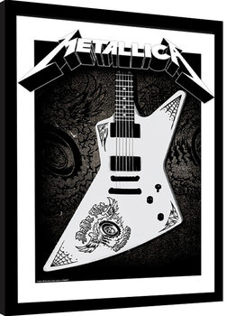 Framed poster Metallica - Papa Het Guitar