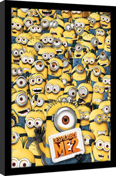Minions (Despicable Me) - Many minions Framed poster