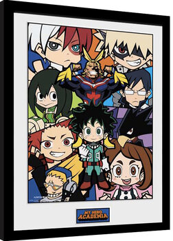 Framed poster My Hero Academia - Chibi Compilation