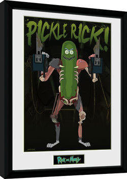 Framed poster Rick and Morty - Rat Suit Pickle Rick