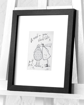 Framed poster Sam Toft - A Word in your Shell