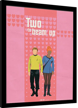Framed poster Star Trek - Two to Beam Up