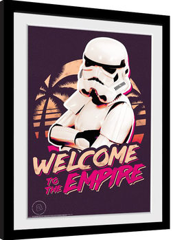 Stormtrooper - Neon Framed poster