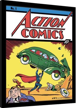 Framed poster Superman - Action Comics No.1