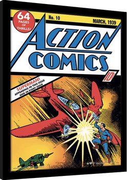 Framed poster Superman - Action Comics No.10