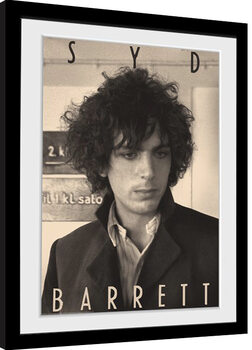 Framed poster Syd Barrett - BW Portrait