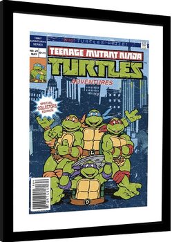 Framed poster Teenage Mutant Ninja Turtles - Comics Cover