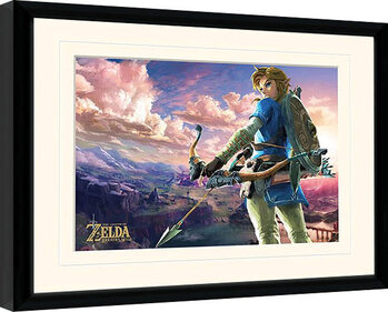 Framed poster The Legend of Zelda: Breath of the Wild - Hyrule Landscape