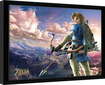 The Legend Of Zelda: Breath Of The Wild - Hyrule Scene Landscape Framed poster