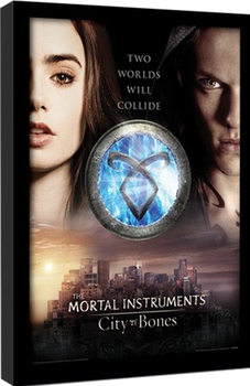THE MORTAL INSTRUMENTS CITY OF BONES – two worlds Framed poster