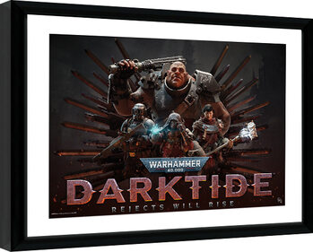 Framed poster Warhammer 40K - Darktide