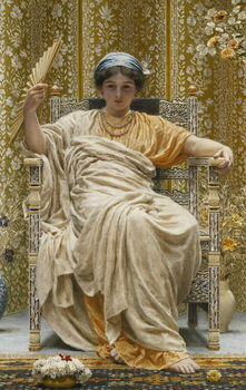 Slika na platnu A Revery- A Look of Sadness on a Restful Face - She Hath no Cares - A Thing Hereditary  in the Race, Comes Unawares, And Will Recur 'til Death it's Smile Shall Place Where Now it Fares,