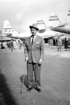 Slika na platnu Cole Porter Arriving in Paris, France Airport September 27, 1951