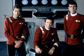Slika na platnu Deforest Kelley, William Shatner and Leonard Nimoy