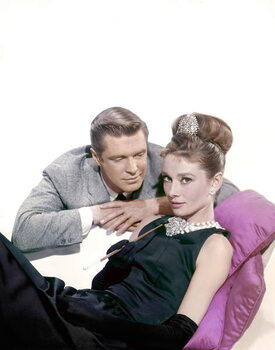 Slika na platnu George Peppard And Audrey Hepburn, Breakfast At Tiffany'S 1961 Directed By Blake Edwards