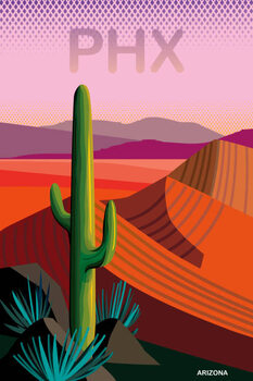 Slika na platnu Phoenix Arizona Travel Poster
