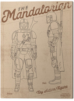 Slika na platnu Star Wars: The Mandalorian - Action Figure