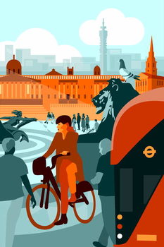 Slika na platnu Trafalgar Square, London, 2018