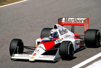 Slika na platnu Alain Prost driving a McLaren MP4/5, 1989