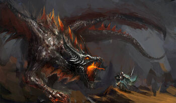 Slika na platnu dragon hunt