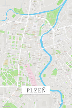 Принти на полотні Plzen color