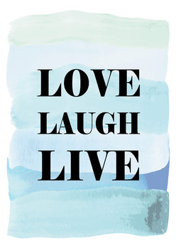 Illustration Love Laugh Live