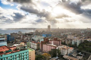 Art Print on Demand Rays of light on Havana