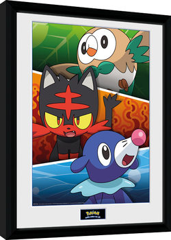 Framed poster Pokemon - Alola Partners
