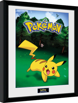 Framed poster Pokemon - Pikachu Catch