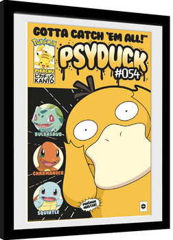 Poster emoldurado Pokemon - Psyduck Comic