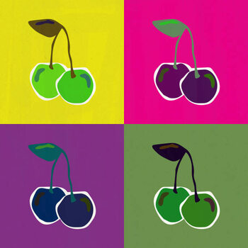 Αυτοκόλλητο Pop Art Cherry Vector