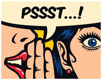 Αυτοκόλλητο Pop art style comics panel gossip