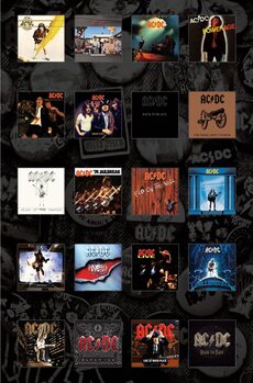 Poster de Têxteis AC/DC - Albums