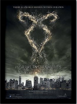THE MORTAL INSTRUMENTS : LA CITÉ DES TÉNÈBRES – rune Poster encadré en verre