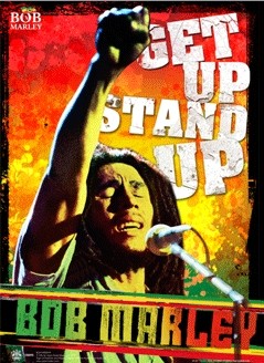 3D Poster Bob Marley - get up stand up