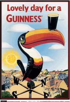 Framed 3D Poster Guinness - toucan